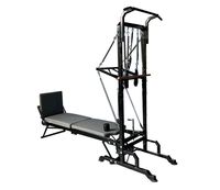 Lit de Pilates Commercial Multifonctionnel Portable en Acier Écologique avec Barre de Traction pour Entraînement Corporel en Salle de Sport et Studio de Pilates