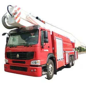 Caminhão de bombeiros plataforma aérea, howo 32m, torre da água, caminhão de combate a incêndio, para preço de fábrica