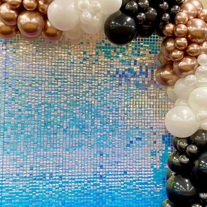 لوحة جدارية من الترتر اللامع متعدد الألوان، بلاط زخرفي ذهبي مطفي مربع الشكل من الأكريليك، خلفية للديكور المنزلي ولافتات من الترتر - Product Image 2