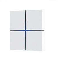Système d'automatisation de la maison intelligente KNX EIB, interrupteurs muraux intelligents à écran tactile en verre 2 voies, modèle SEXANKA ZF-TK-02G, équipement du Guangdong