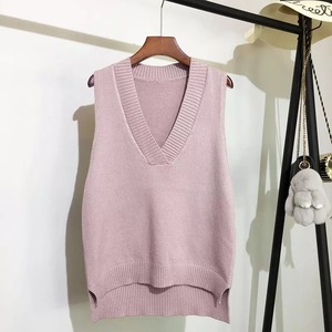 <span class=keywords><strong>Col</strong></span> en <span class=keywords><strong>v</strong></span> tricoté gilet femmes <span class=keywords><strong>pull</strong></span> automne et hiver nouveau coréen lâche sauvage <span class=keywords><strong>pull</strong></span> gilet <span class=keywords><strong>sans</strong></span> manches <span class=keywords><strong>pull</strong></span> - Product Image 4