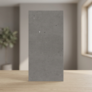 Losa de porcelana brillante color gris esmeralda de 800x1600 mm para revestimiento de pisos y paredes de baños modernos - Product Image 3