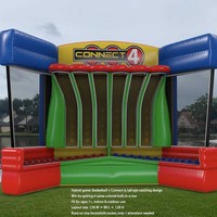 Juego de Baloncesto Inflable, Juego de Lanzamiento, Marca Songfa, Material de PVC, Portátil, Comercial, para Exteriores, Carnaval, Team Building