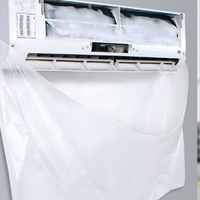 Housse de protection imperméable en plastique pour climatiseur mural mini-split 81x63cm