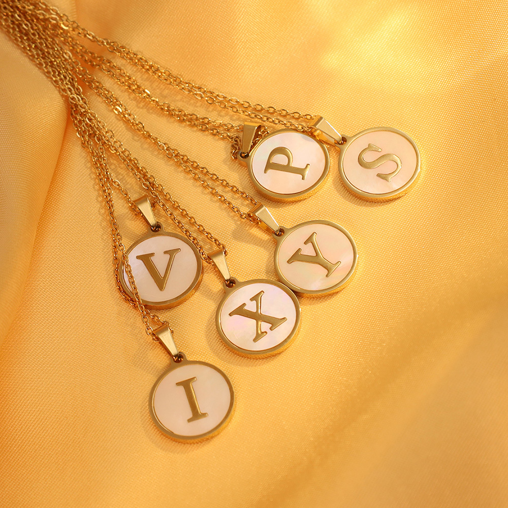 The letter A (including the chain)