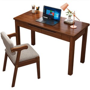 Nordic Solid Wood Computer <b>Desk</b> White With Drawer Study <b>Desk</b> For Home Office <b>Small</b> Apartment Laptop <b>Desk</b> - Product Image 4