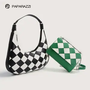 PAPARAZZI Sustainable Rhombic Ladies Armpit Bag Handbag Zb533 Hobo Bags Women Shoulder Handbag Vegan Leather Bag