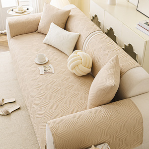 <b>Sofa</b> <b>Cover</b> Solid Color 145-185Cm Anti-Slip Modern Style All Season Universal Fit - Product Image 3