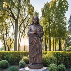 Ngoài trời Tùy Chỉnh Cổ Điển Tôn Giáo hình điêu khắc đồng nữ tu tượng để bán - Product Image 1