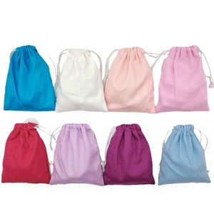 Bolsas de Regalo de Algodón con Cordón Personalizadas para Cualquier Regalo, Bolsa de Cumpleaños para Dulces, Baby Shower - Product Image 1