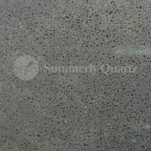Nhà máy sản xuất trực tiếp màu đen màu xám đá cẩm thạch nhân tạo đá trang trí nội thất bề mặt thấp silica <span class=keywords><strong>Quarts</strong></span> tấm <span class=keywords><strong>Countertop</strong></span> cho nhà bếp - Product Image 4