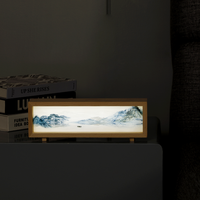 Lampe de table artistique 3D créative, lampe de bureau LED rechargeable par USB, gradation progressive, décoration d'intérieur, veilleuse