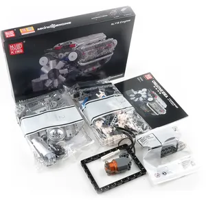 V8 Mô Hình Động Cơ Xây Dựng Gạch Moc 10088 Xe Động Cơ Khối Công Nghệ Cao Với Gói Điện Đồ Chơi Bộ Sưu Tập Quà Tặng Trẻ Em Trai Aldults - Product Image 3