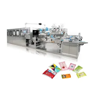 Automatische Hoge Snelheid Ce Baby Natte Doekjes Nat Tissue Natte Handdoek Making Machine