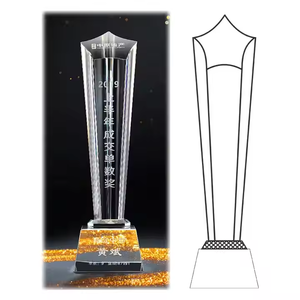 Trofeo de Cristal en Forma de Estrella Personalizado, Ecológico, Grabado con Láser, Impreso con Letterpress, para Reuniones Anuales de Empresas y Seguros - Product Image 2