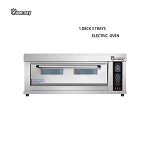 Yearmay Counter top Independent Temperature Control Commercial Equipment Bakery Machine 1 Deck 3 Trays Electric Oven