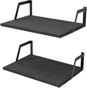 Fácil montaje flotante estantes montado en la pared <span class=keywords><strong>de</strong></span> <span class=keywords><strong>madera</strong></span> rústica estantes con gran capacidad - Product Image 2