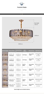 Luminaire suspendu linéaire en cristal <span class=keywords><strong>pour</strong></span> îlot de <span class=keywords><strong>cuisine</strong></span>, lustre LED à intensité variable 3 couleurs de luxe <span class=keywords><strong>pour</strong></span> salle à manger et comptoir de bar en plan ouvert - Product Image 6