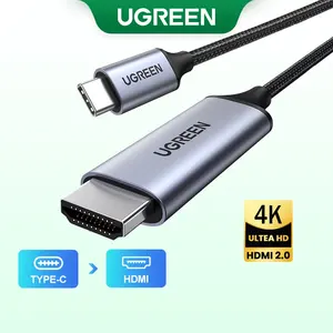 UGREEN USB C至高清mi高清电视电缆类型C至高清电视转换器60Hz 4K，适用于MacBook Pro Air iPadPro三星银河