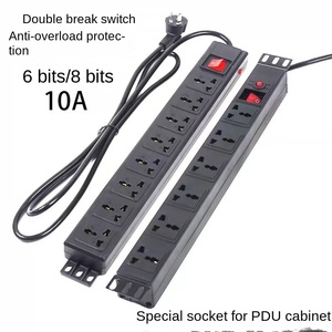 เครื่องกระจายพลังงานแถบซ็อกเก็ตอเนกประสงค์สำหรับเซิร์ฟเวอร์ rackpower Strip พร้อมตัวป้องกันการโอเวอร์โหลดสำหรับศูนย์ข้อมูล - Product Image 3