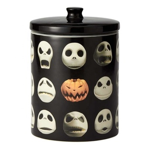 Enesco cerámica pesadilla antes de Navidad Jack Skellington Cookie Jar contenedor de 9,25 pulgadas - Product Image 1