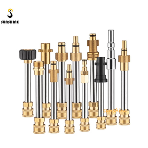 Tige d'extension SS 1/4 connecteur rapide Extender <span class=keywords><strong>Lance</strong></span> nettoyage de voiture extension de pistolet à eau haute pression baguette courte pour Bosch <span class=keywords><strong>Nilfisk</strong></span> - Product Image 5
