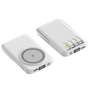 Venta caliente de carga rápida inalámbrica magnética soporte de pantalla Digital batería de polímero de litio 10000mAh portátil ultradelgado banco de energía - Product Image 5