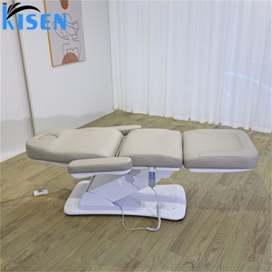 Kisen Deluxe Padded Thick Cushion <b>Electric</b> Beauty Bed Recliner Salon Tray Multifunctional Lash Eyelash Chair Tattoo Chair - Product Image 6