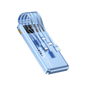 Xách tay Slim ngân hàng điện 10000mAh 20000mAh LED hiển thị kỹ thuật số USB C đầu ra Powerbank làm việc với tất cả các điện thoại di động - Product Image 1