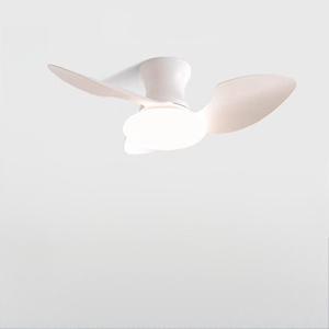 Ventilateur de plafond européen moderne à 3 pales LED Télécommande à fréquence variable ABS à spectre complet pour chambre à coucher Bois durable - Product Image 5