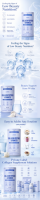 Poudre de peptides de collagène avancée avec acide hyaluronique et vitamine C, complément pour l'hydratation de la peau, des cheveux sains et des ongles forts