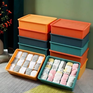 Scok Underwear <strong>Storage</strong> <strong>Box</strong> 10Cell Fabric Stackable Closet Divided Organizer 15 Cell <strong>Ties</strong> Drawer Organizer - Product Image 4