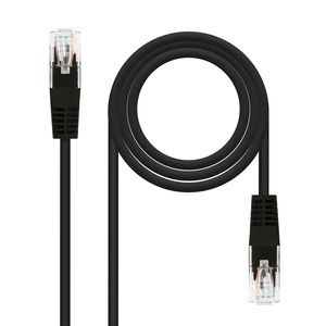 Cable de red Cat.5e UTP AWG24, negro, 1.0 m, ideal para conexiones Ethernet rápidas y estables en redes de datos. - Product Image 1