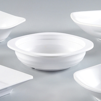 Plat à sauce soja et assiette à sushi en mélamine blanche, design nordique, non toxique et écologique, pour hôtels et restaurants (vente en gros)