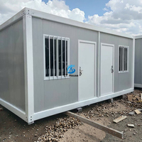 Kits de Casas Contenedor Modulares Desmontables - Construcción de Panel Sándwich de Acero Transpirable Personalizable para Apartamentos, Tiendas, Minería 5+