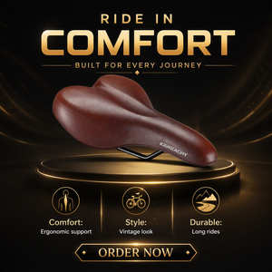 KEREACHY OEM ODM Selle de vélo en mousse PU haute élasticité, imperméable, confortable pour les longues balades, plus douce que le gel - Product Image 6