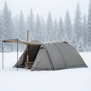 Carpa <span class=keywords><strong>de</strong></span> Invierno para Acampar, Resistente al Frío, Plegable, Portátil, con Protección Solar, Impermeable, Ignífuga, <span class=keywords><strong>de</strong></span> Gran Espacio, para <span class=keywords><strong>2</strong></span> Personas, Familiar - Product Image 1
