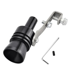 Silbato Turbo de Aleación de Aluminio KS 01 para Tubo Recto, Imitador de Sonido de Escape de Coche, Mejora de Rendimiento, Plateado - Product Image 2