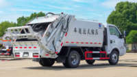 Camion à ordures compacteur Dongfeng Euro VI 4x2 5CBM, entièrement hermétique, pour l'assainissement urbain, directement de l'usine