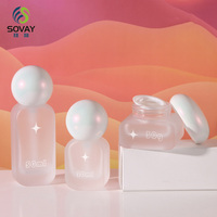 Flacons en verre dépoli transparents pour cosmétiques, 20ml, 30ml, 50ml, 120ml, avec bouchon à bille, pour toner et parfum, vaporisateur à fine brume