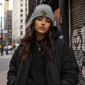 Bonnet d'hiver personnalisé avec logo, patch en cuir brodé, chapeau côtelé de haute qualité, vente en gros, faible MOQ, fabricant OEM - Product Image 4
