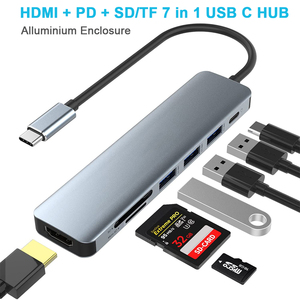 อะแดปเตอร์ USB ฮับ4K 60Hz 30Hz Type C TO HD 2.0 USB 3.0 Pd 100W สำหรับ MacBook Air <span class=keywords><strong>Pro</strong></span> <span class=keywords><strong>iPad</strong></span> <span class=keywords><strong>Pro</strong></span> <span class=keywords><strong>M1</strong></span> PC อุปกรณ์เสริม USB HUB - Product Image 2