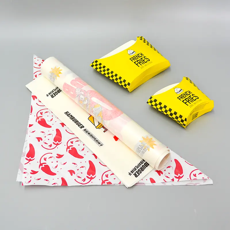 Imballaggio per Hamburger carta a prova di grasso Sandwich Wrapping Deli Paper Shawarma Food Grade Wax Paper