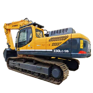 Excavatrice Hyundai 330LC-9S d'occasion, 33 tonnes, importée de Corée, pour la construction, certifiée CE, avec brise-roche - Product Image 1