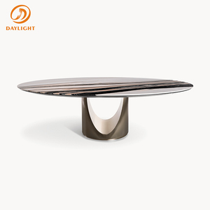 Bàn ăn sang trọng cao cấp bằng đá cẩm thạch hàng đầu bàn ăn chất lượng cao đồ nội thất phòng ăn cho biệt thự và khách sạn - Product Image 2