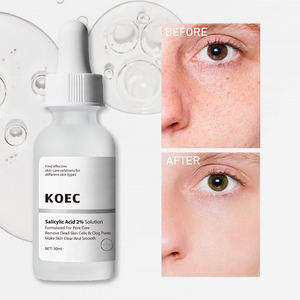 KOEC acido salicilico soluzione di 2% siero formulato per la cura dei pori rimuovere le cellule morte della pelle zinco idratante con collagene, leviga la pelle - Product Image 5