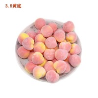 100 stks/partij 2.0 2.5 3.5 cm Mini Foam Perzik Simulatie Fruit Model voor Diy Decoratieve Prop Accessoires