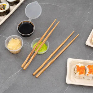 Paquete de 5 <span class=keywords><strong>palillos</strong></span> de bambú retorcidos reutilizables Creativity, <span class=keywords><strong>palillos</strong></span> marrones <span class=keywords><strong>lavables</strong></span> de 20 CM Premium, ecológicos para Asia Food Sushi - Product Image 4