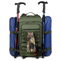 Sac à dos de randonnée robuste et imperméable, respirant, avec bretelles réglables, système Molle camouflage, pour le trekking