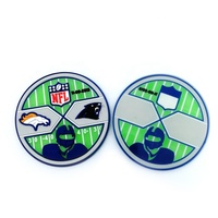 Écussons brodés personnalisables en twill de plastique/polyester avec logo emblème magique, adhésifs au dos, pour chapeaux